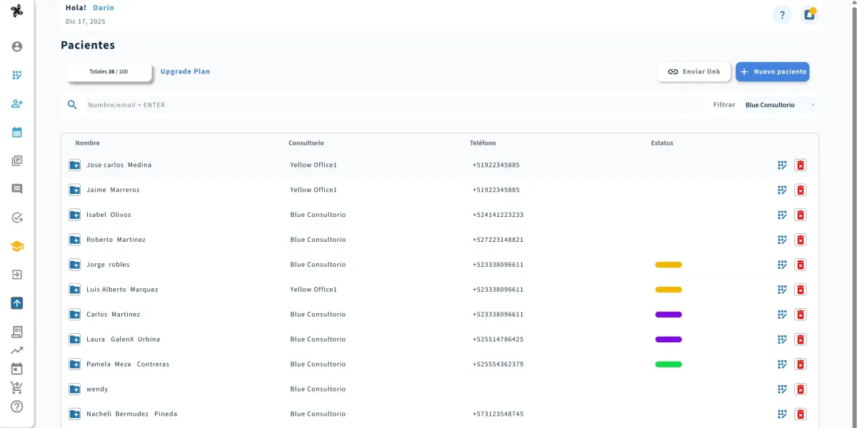 MVP web para clínicas pequeñas con herramientas no-code.