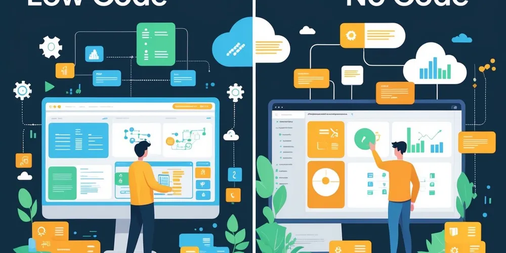 revolutionizing app development: low code vs. no code... Low code vs no code: cuál conviene para tu negocio